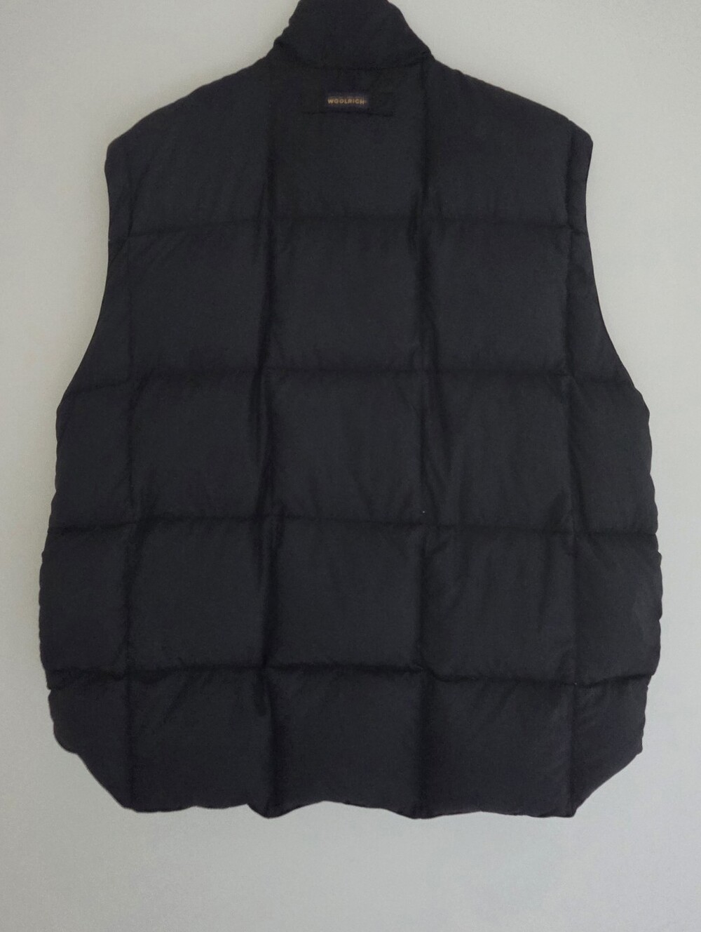 Vintage Woolrich Black Quilted Down Puffer Vest Jacket Mens Size Large - Picture 3 of 12